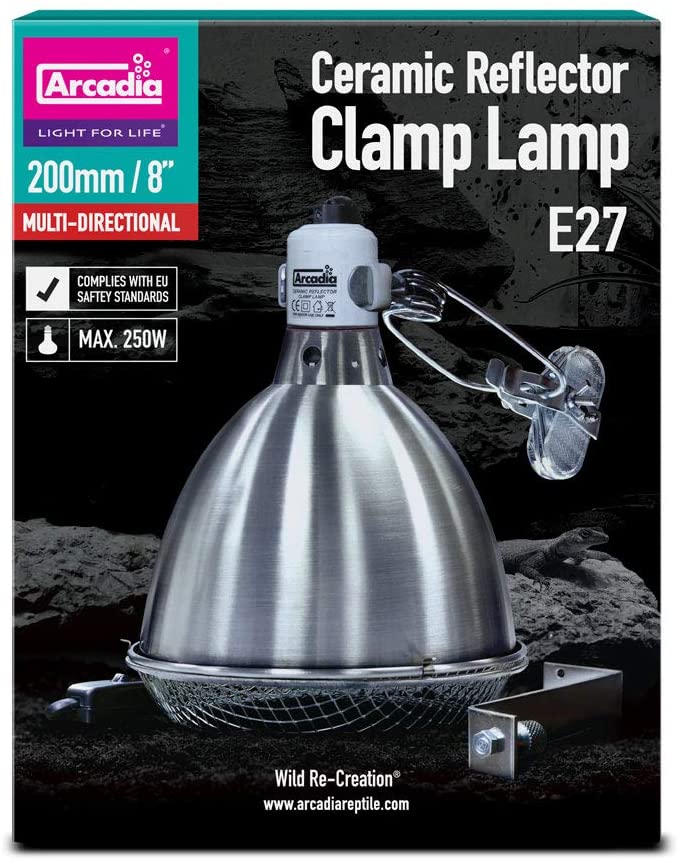 Arcadia Ceramic Clamp Lamp 20cm