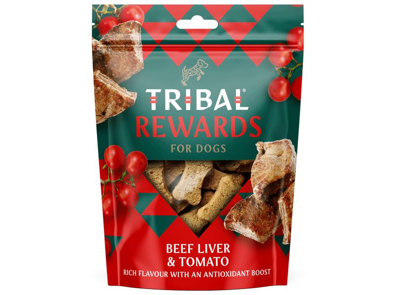 Tribal Rewards Treats Beef Liver & Tomato 125g