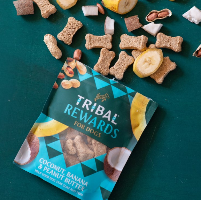 Tribal Rewards Treats Coconut, Banana & Peanut Butter 125g