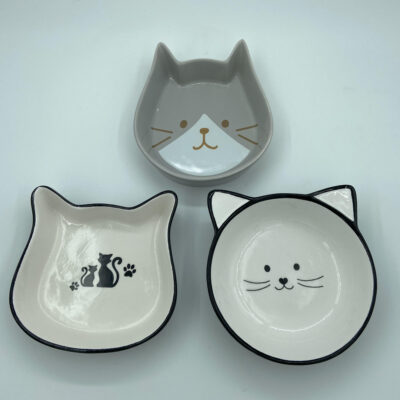 Cat Food & Water Dishes